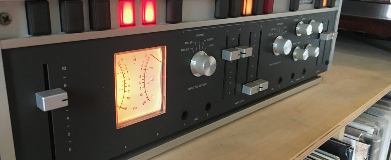 Revox A700 V-meters... because we are live