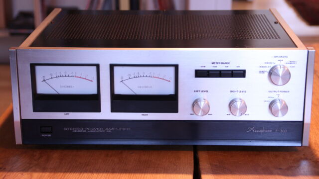 The front of the Accuphase P-300 power amplifier